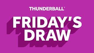 The National Lottery Thunderball draw results from Friday 15 November 2024