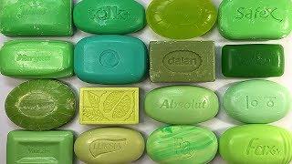 Green soap set. Soap Cutting ASMR. Relaxing Sounds. Satisfying ASMR Video. Asmr soap. Асмр мыло