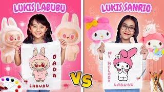 SAMANTHA MELUKIS LABUBU VS SANRIO SERBA PINK SAMA LILY ! SIAPA YANG AKAN MENANG ??