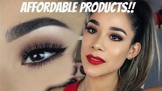 EASY Brown Smokey Eye & Red Lips