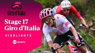 ALIVE AND KICKING!  | Men's Giro d'Italia Stage 17 Race Highlights | TNT Sports Cycling