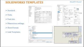 How To Create Templates For Part, Assembly, Drawings And Custom Properties in Solidworks.