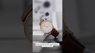 BUREI Men Wrist Watches Fashion Minimalist Analog Leather Quartz Waterproof Watches for Men