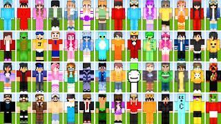 Omz and Kory Roxy Crystal x Cash and Nico x Milo and Chip x Jeffy Johnny and Marty Marvin Minecraft