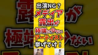 【コメ欄が有益！】出演NG? メディア露出が極端に少ないアーティスト挙げてけ! 【いいねで保存してね】#歌 #歌手#音楽