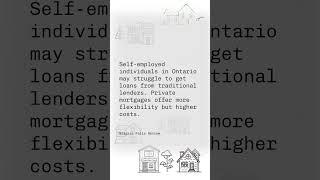 Turning to private mortgages: A solution for self-employed individuals in Ontario