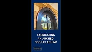 Fabricating arched copper door flashing