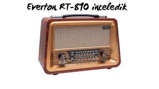 Gerçek Bir Nostalji Gerçek Ahşap Retro Radyo Everton RT-810