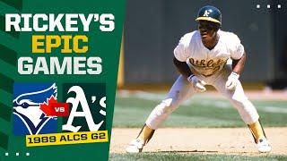 FULL GAME: 1989 ALCS Game 2 | Blue Jays vs. Athletics (Rickey Henderson steals FOUR bases!)