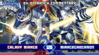 Galaxy Mirage vs MirageGaogamon - EX-07 Matchplay Commentary