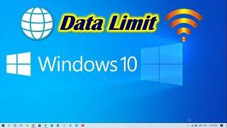 How to Set Data Limit on Windows 10