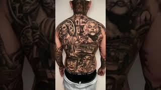 Amazing back tattoo by Ebone Capone @ebonecapone!