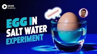 Experiment: Preparing an Egg in Salt Water - SKDN Academy