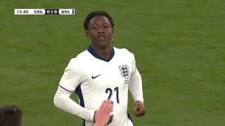 Kobbie Mainoo England Debut vs Brazil