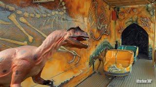 Carnival Dinosaurs Dark Ride | Is it worth $5 to ride? Helium Balloon Ride