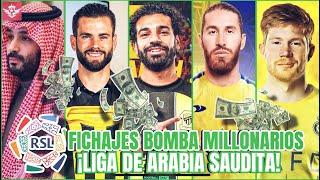 Los FICHAJES MULTIMILLONARIOS por los que VA la Liga de ARABIA para este Mercado de Verano 2024-25