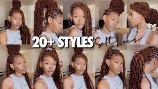 (UPDATED) HOW TO STYLE SOFT LOCS IN 20+ WAYS *EASY*