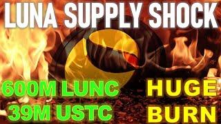 Terra Luna Classic Supply Shock Pump: 600M LUNC, 39M USTC Burnt, Juris Update, TerraCasino Meme Burn