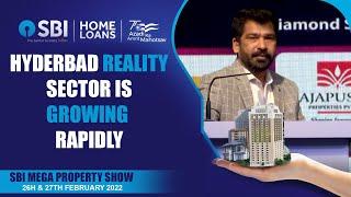 Rajasekhar Reddy General Secretary CREDAI Hyderabad || SBI Mega Property Show || Hybiz tv