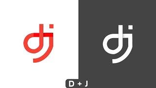 DJ Logo Design in Pixellab | DJ Monogram Logo Design | Atulzalaedits