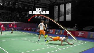 Gak Cukup Dengan Latihan..! Yang dilakukan Pemain Badminton Ini Diluar Nalar Komentator & Penonton