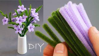 AMAZING SPRING FLOWERS made of pipe cleaner DIY