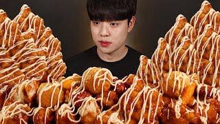 처갓집 슈프림양념치킨 순살 치즈볼 소떡소떡 먹방 KOREAN SEASONED SWEET CHICKEN CHEESEBALL SAUSAGE RICECAKE ASMR MUKBANG