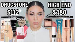 Full Face Using Viral TikTok Dupes  (drugstore vs high end makeup)