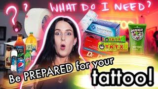 Be PREPARED for your tattoo! All the stuff you need BEFORE/DURING/AFTER (LINKS!) | HAYLEETATTOOER