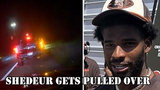 Shedeur Sanders PULLED OVER by Cops for Speeding 101 MPH in a 60! Video & Reaction