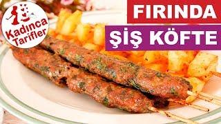 Fırında Çöp Şiş Köfte ve Patates Tarifi Nasıl Yapılır? | Videolu Yemek Tarifleri | Kadınca Tarifler