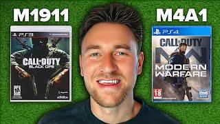 Using EVERY Gun on Every Call of Duty Cover!