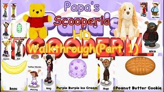 Papa's Scooperia HD - Walkthrough(Part 1)