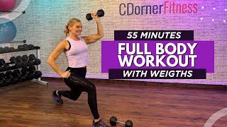  55-Minute Full Body Dumbbell Workout | Boost Your Metabolism! with WEIGHTS