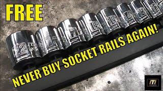 Harbor Freight Tools Socket Rail Mod Hack How to FREE Socket Rail