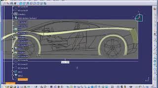 12. CATIA와 자동차 모델링 - 리어 펜더 패널 서피스 만들기