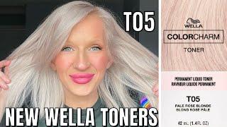 WELLA T05 Pale Rose Blonde On Bleached Hair