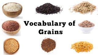 English Vocabulary for Grains | Learn English Words |