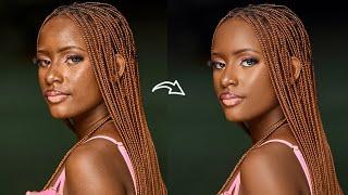 Simple Skin Retouching Tutorial for Beginners using Frequency Separation