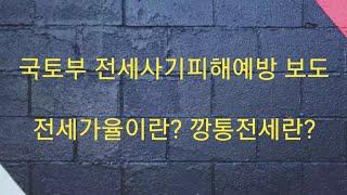 전세가율이란? 전세시장 이슈, 역전세 - 깡통전세란 피해예방 국토부 보도