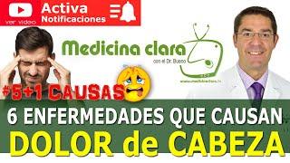 DOLOR DE CABEZA   6 posibles ENFERMEDADES CAUSANTES | Medicina Clara