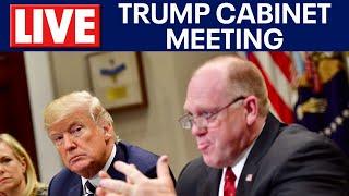 President Donald Trump participates in Cabinet Meeting
