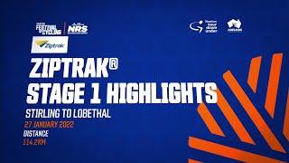 Highlights | Men's Ziptrak Stage 1 | Santos Festival of Cycling 2022