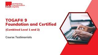 Testimonials for TOGAF® 9 Foundation and Certified Course by ATD Solution