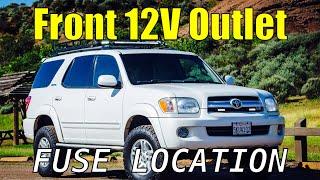 Toyota Sequoia Passenger Side Power Outlets FUSE LOCATION | 01 - 07 | 1ST GEN | Cigarette Lighter