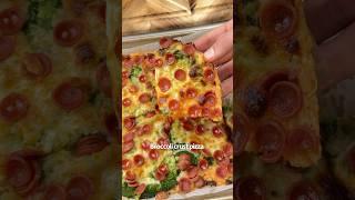 Crispy Smashed Broccoli Pizza 