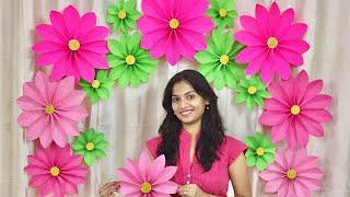 Very Easy Paper Flower Decoration at home | Decoration ideas for any occasion at home