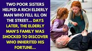 TWO POOR SISTERS HELPED A RICH ELDERLY MAN WHO FELL ILL ON THE STREET... DAYS LATER, THE ELDERLY...