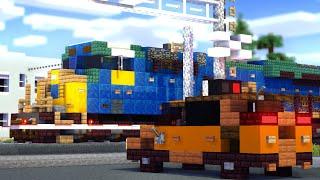 Minecraft CSX Train Splits in Half Animation