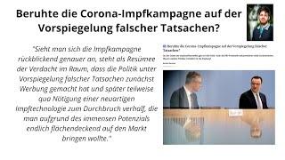 Beruhte die Corona-Impfkampagne auf der Vorspiegelung falscher Tatsachen?